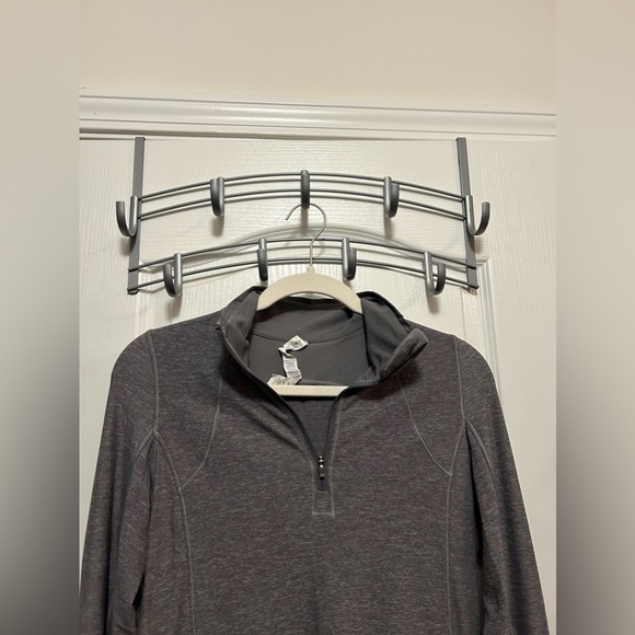 LULULEMON Pace Pusher 1/2 zip pullover top women’s 6 Heather gray pink mock neck - Picture 10 of 16